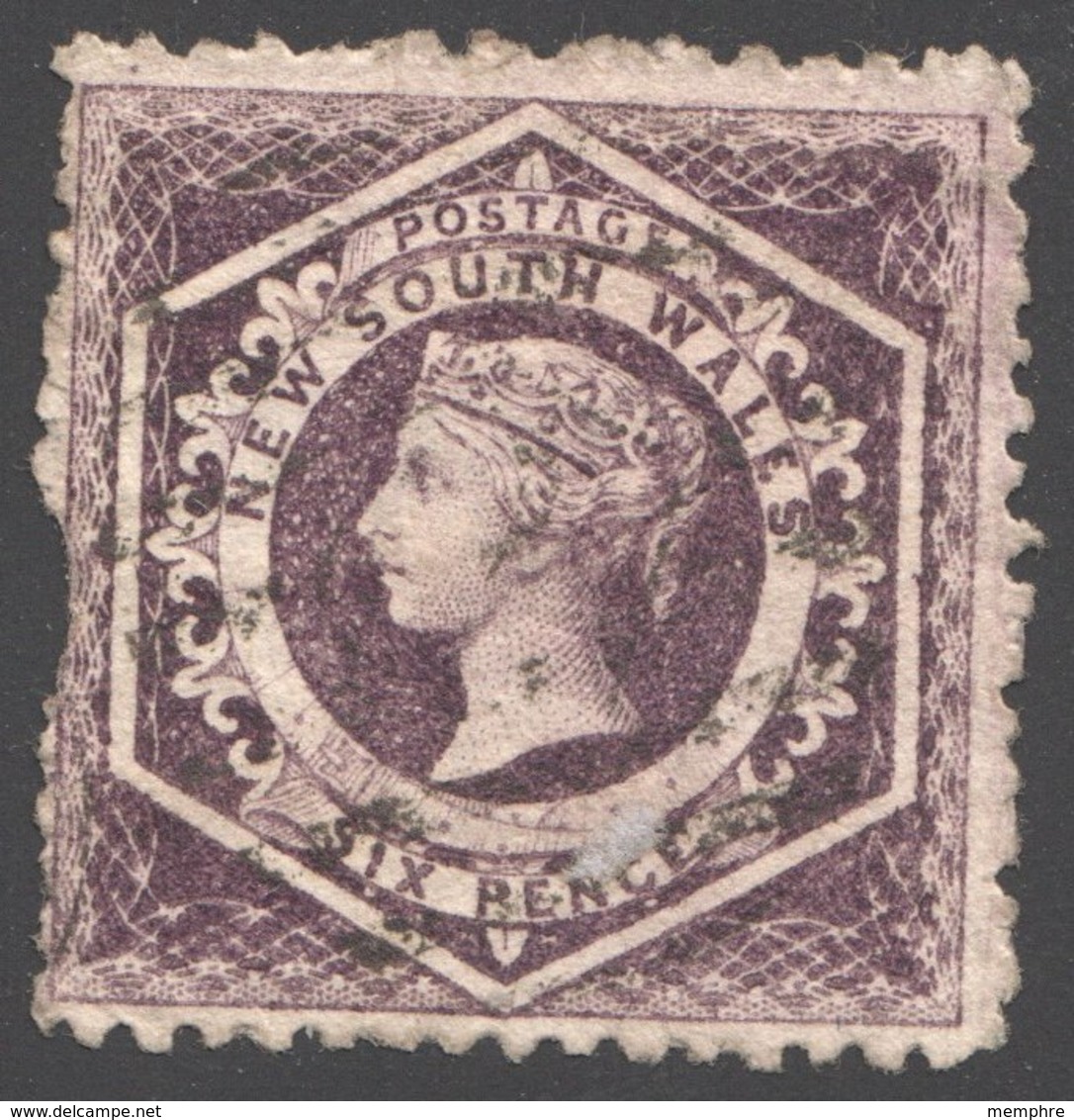 Large Square 6d.  Violet Perf 12 SG 148 - Usados