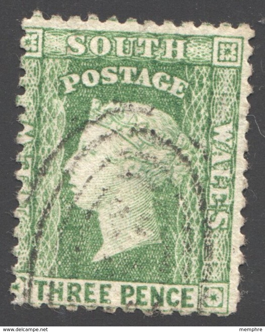 Queen Victoria 3d. Yellow Green  Wmk 6  SG 157a - Usados