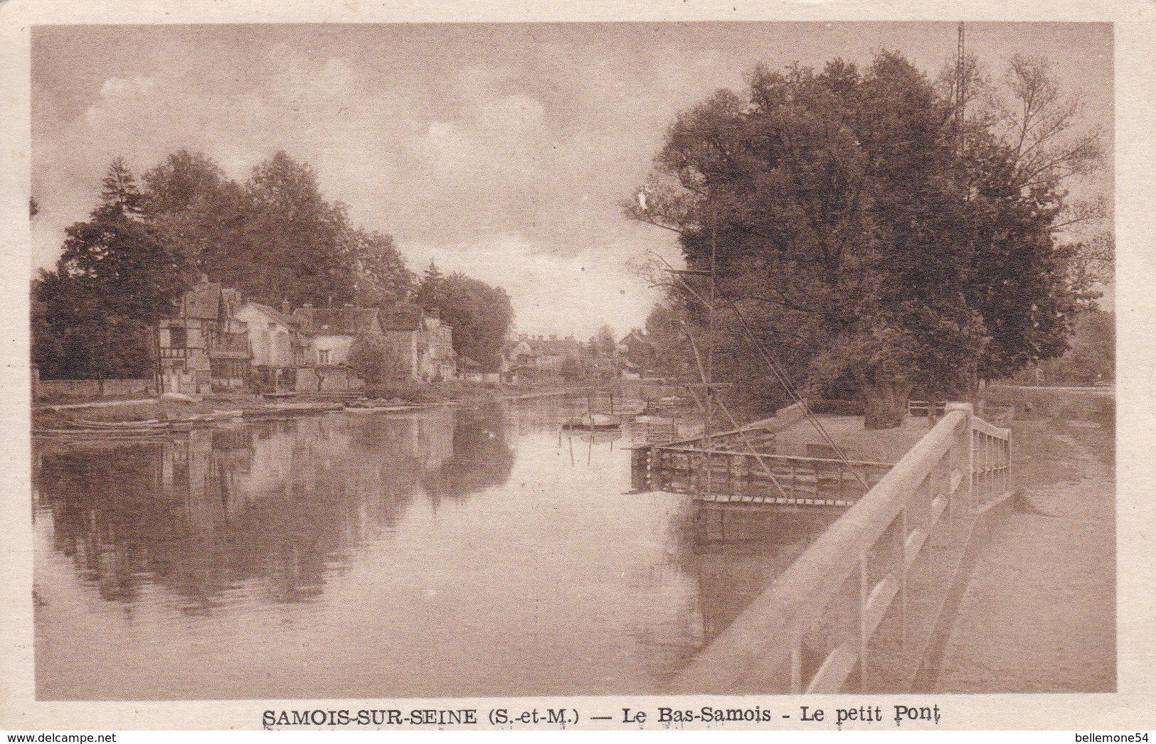 Cpa Dept 77 - Samois-sur-seine - Le Bas Samois - Le Petit Pont - Samois