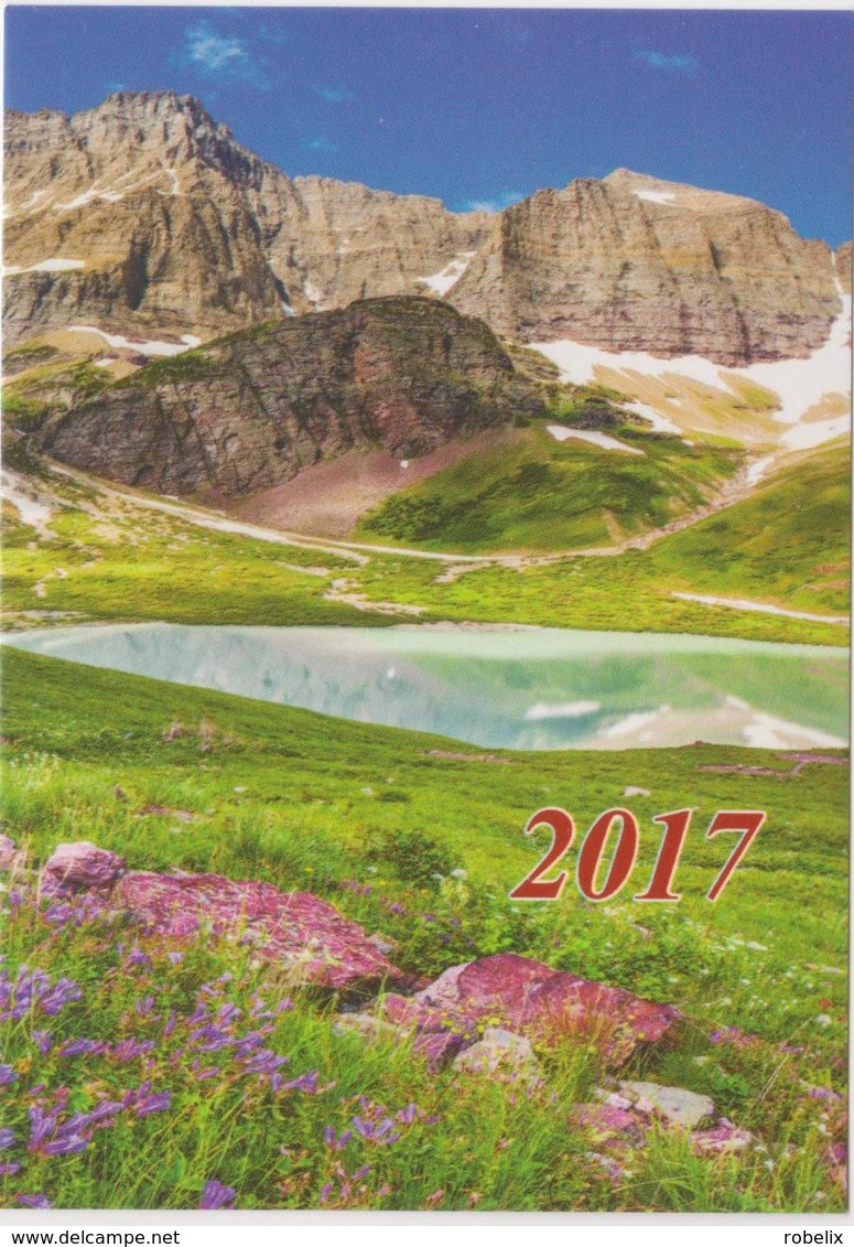 2017 - ROMANIAN  4 X Small Calendars - Landscape From Romania( 7x10 Cm) -5 Scans - Small : 2001-...