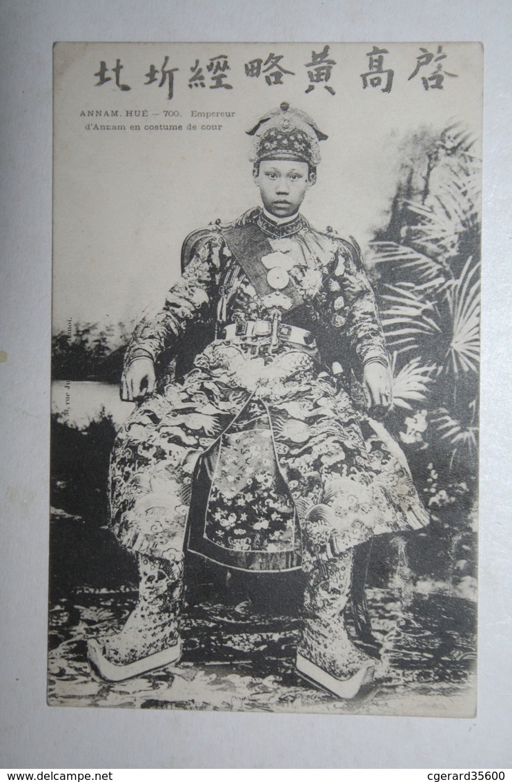 Viêt - Nam -  Annam Hué -  Empereur  D'Annam En  Costume De Cour - Viêt-Nam