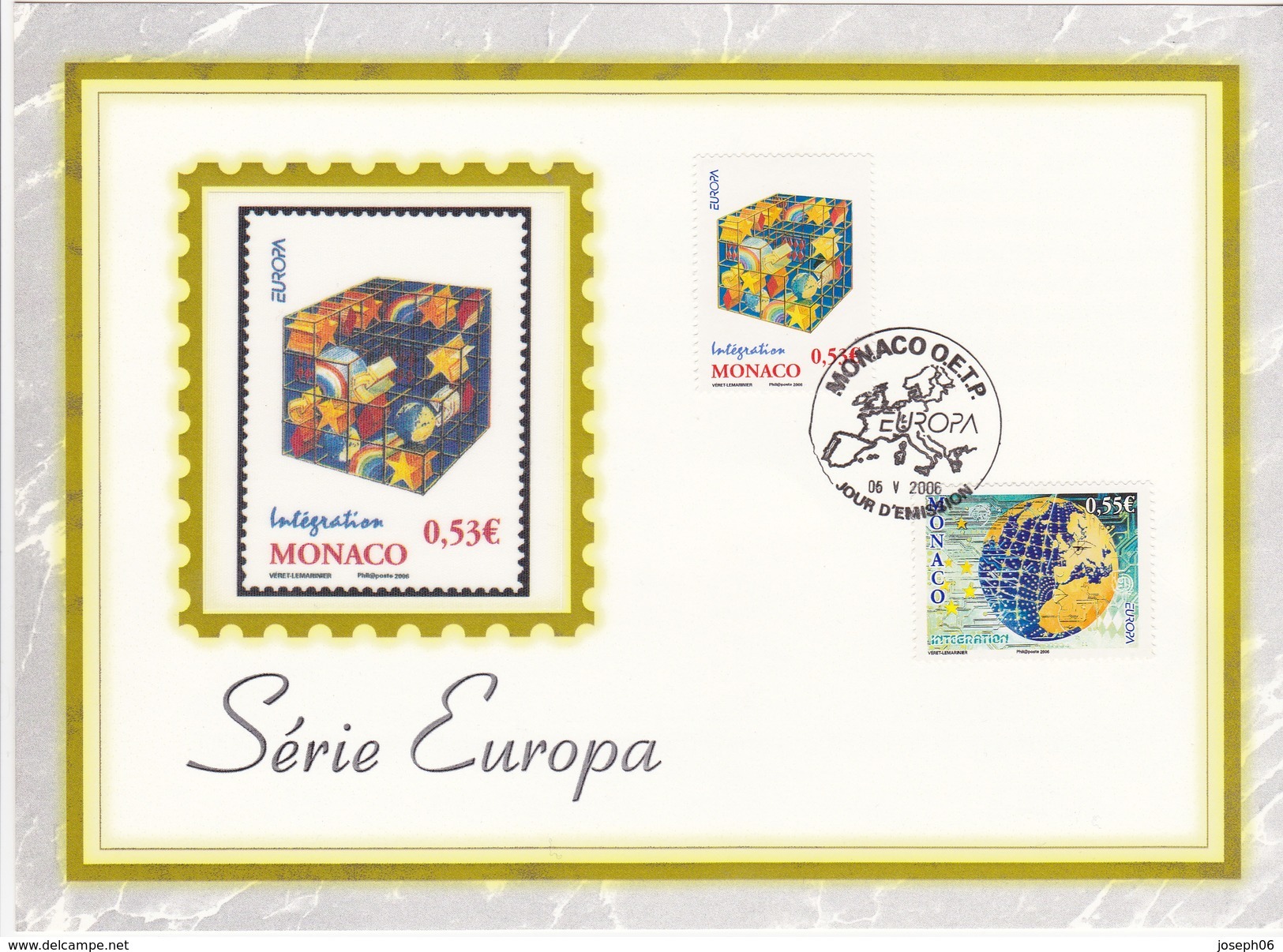 MONACO    2006  Encart  Y.T. N° 2542  2543  Oblitéré - Used Stamps