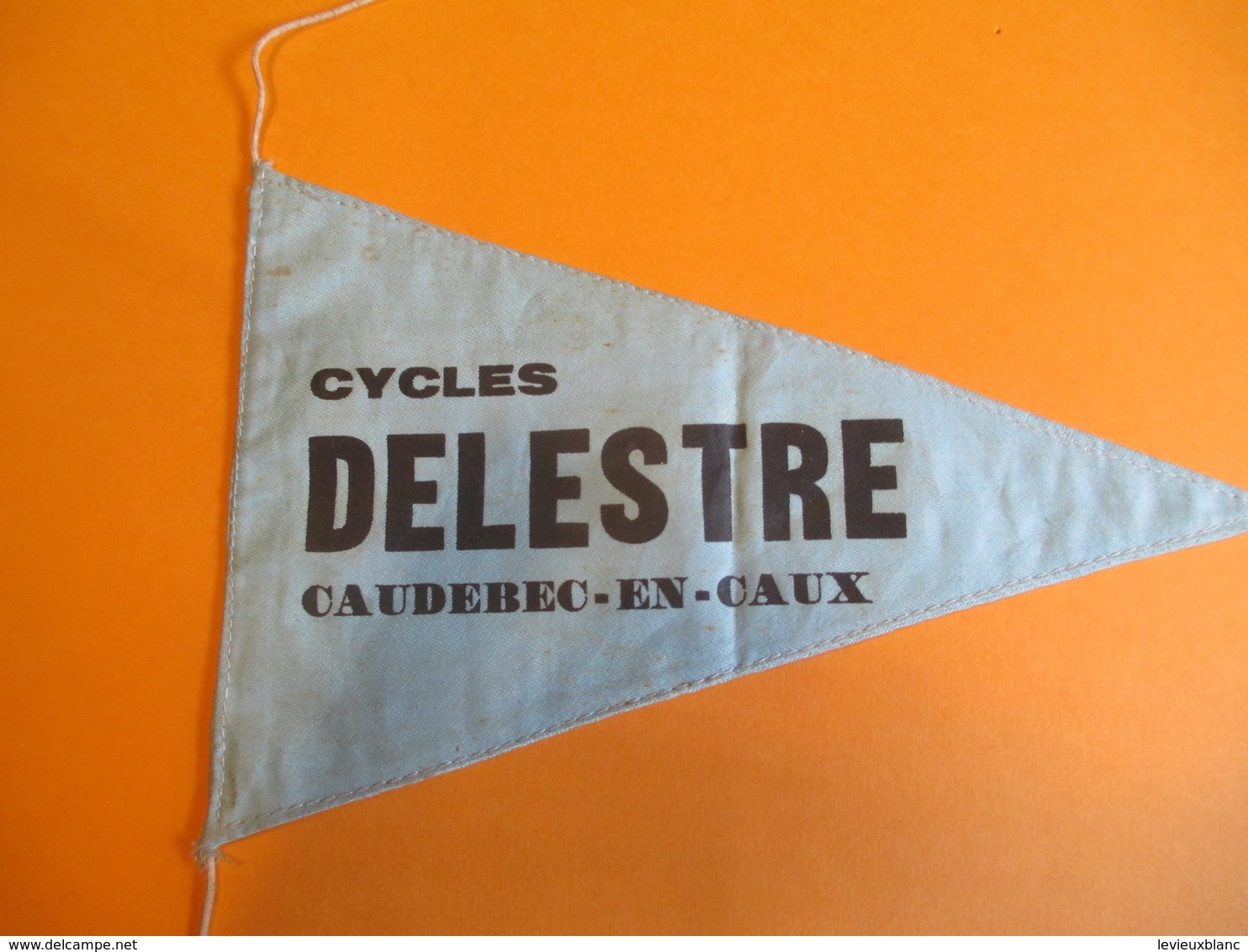 Sport/Cyclisme/ Fanion Ancien Publicitaire/Cycles DELESTRE / Caudebec En Caux/ 1950-1960      DFA21 - Cycling