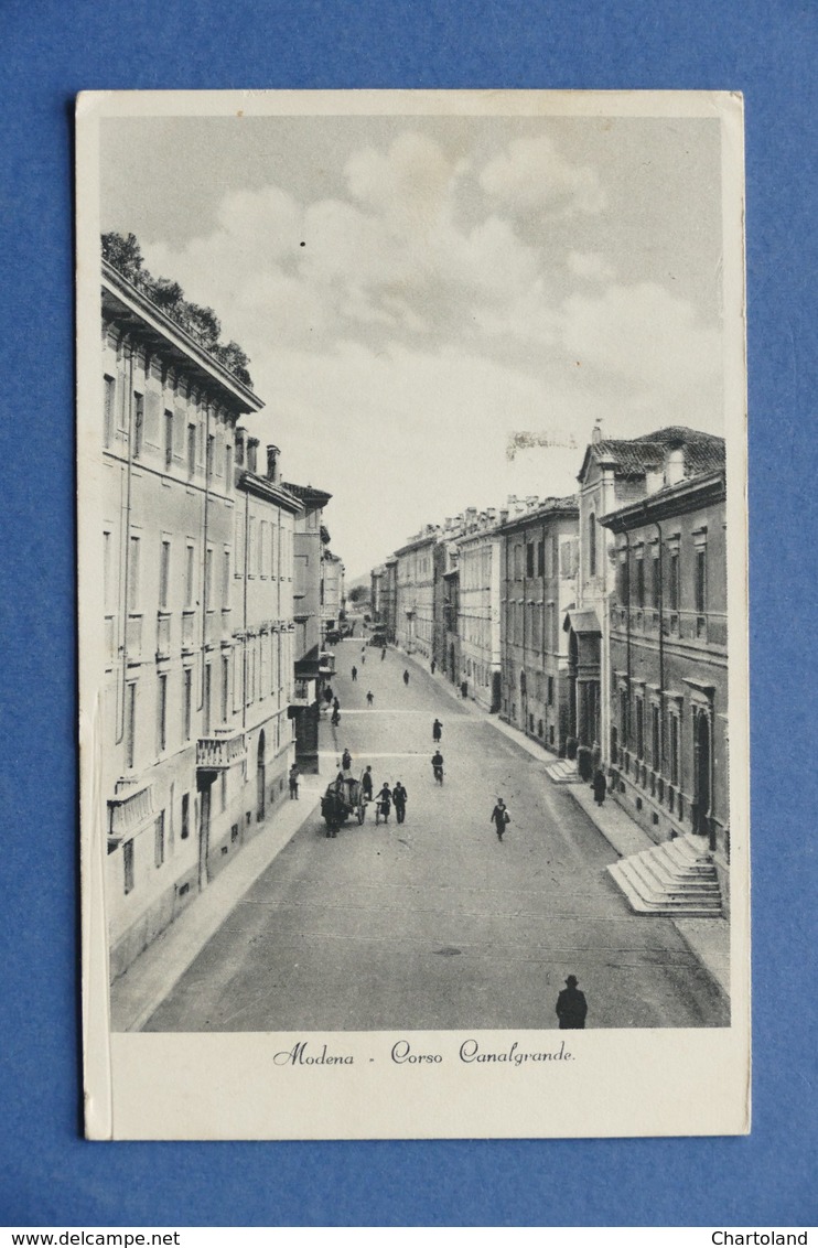 Cartolina Modena - Corso Canalgrande - 1936 - Modena