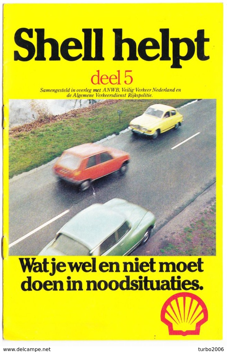 1980 SHELL helpt 18 autobrochure's van Shell uit de 80 er jaren  zie scans