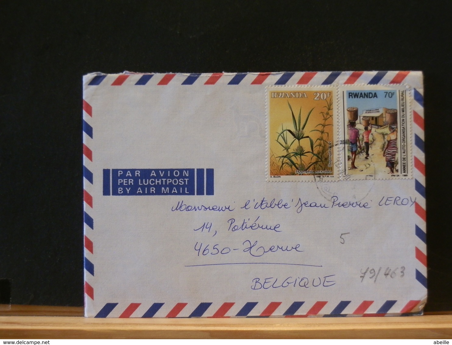 79/465   LETTRE  RWANDA - Used Stamps