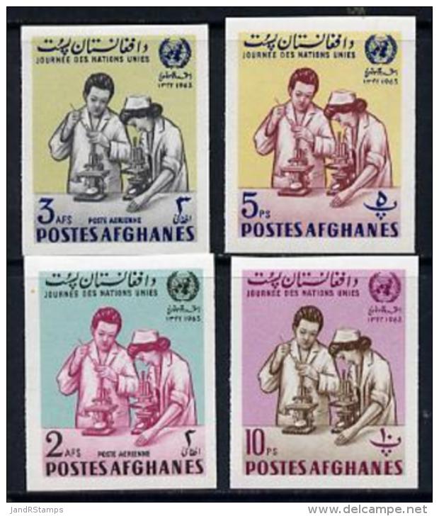 6242 Afghanistan 1964 Laboritory Technicians (UN) 5p, 10p, 2aps &amp; 3aps Imperf*(medical Science United Naions) Imperf - Afghanistan