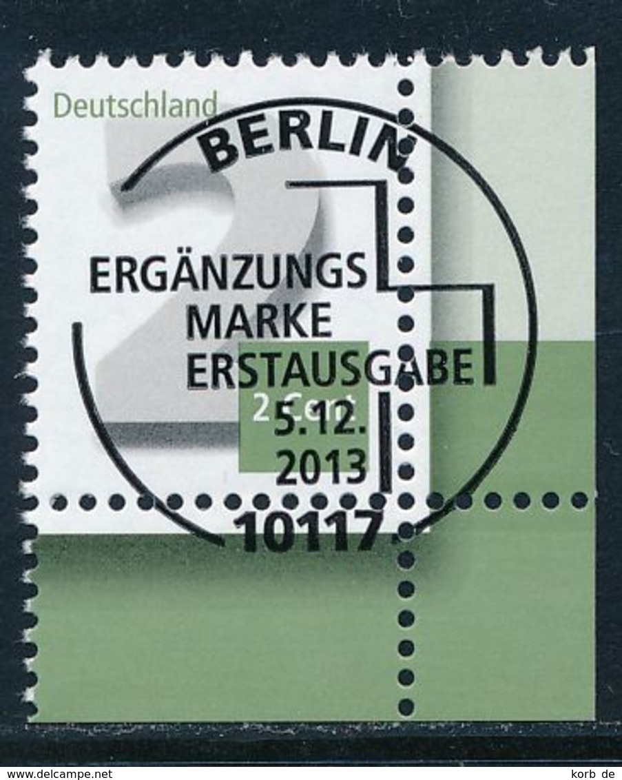 BRD 2013 / MiNr.   3042  Rechts Unten Ecke Mit Ersttagsstempel  O / Used  (d888) - Gebraucht