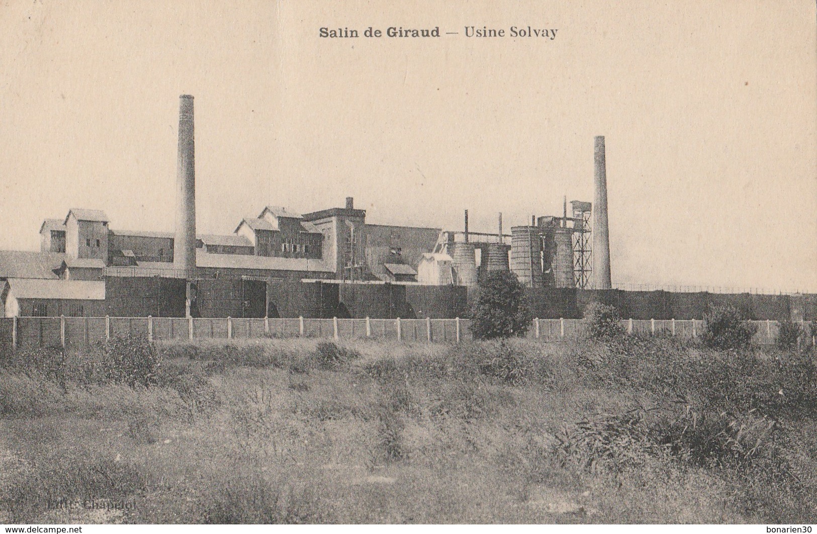 CPA 13   SALINS DE GIRAUD  USINE SOLVAY - Autres & Non Classés