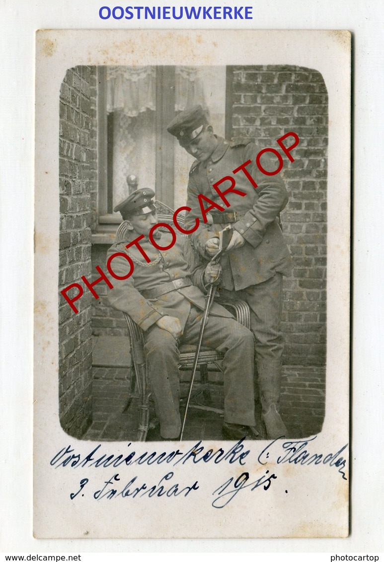 OOSTNIEUWKERKE-CARTE PHOTO Allemande-Guerre 14-18-1WK-BELGIQUE-BELGIEN- - Staden