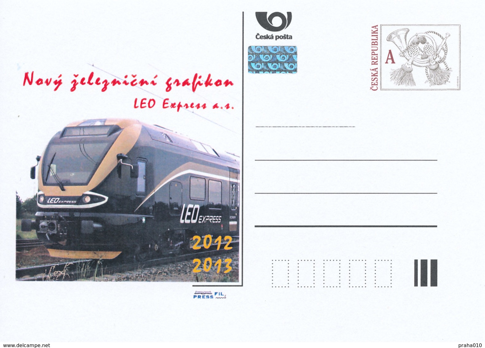 Rep. Ceca / Cart. Postali (Pre2012/72) Il Nuovo Orario Ferroviario 2012/2013 (2) LEO Express S. A. - Fabbriche E Imprese