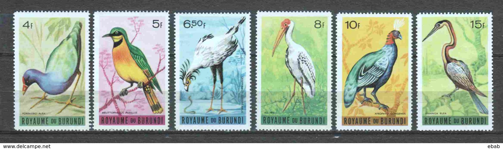 Burundi 1965 Mi 149-154 MNH BIRDS - Other & Unclassified