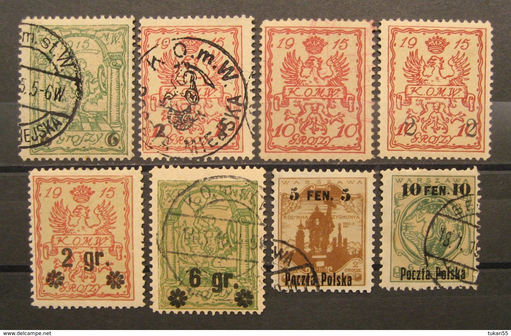 Polen Marken Lot 1915 - 1919* Ungebraucht & Gestempelt Höher KW !    (B361) - Usados