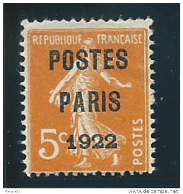 FRANCE: (*), PREO. N°30, TB - 1893-1947