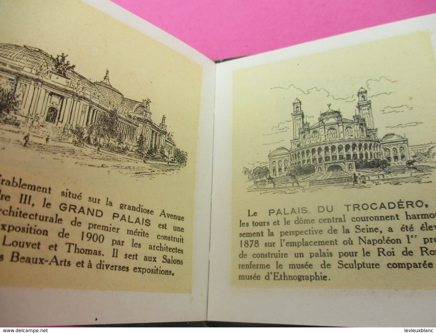 Petit livret touristique/ "PARIS MINIATURE"/Offert par les Grands Magasins du PRINTEMPS/Vers 1900-20             VPN142