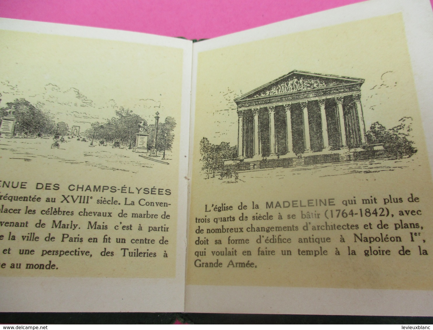 Petit livret touristique/ "PARIS MINIATURE"/Offert par les Grands Magasins du PRINTEMPS/Vers 1900-20             VPN142