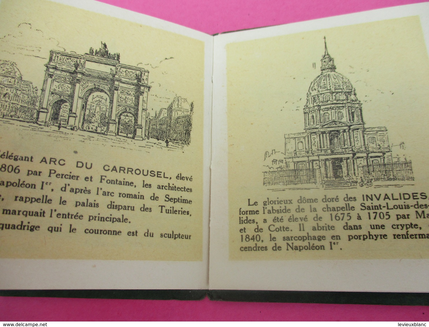 Petit livret touristique/ "PARIS MINIATURE"/Offert par les Grands Magasins du PRINTEMPS/Vers 1900-20             VPN142