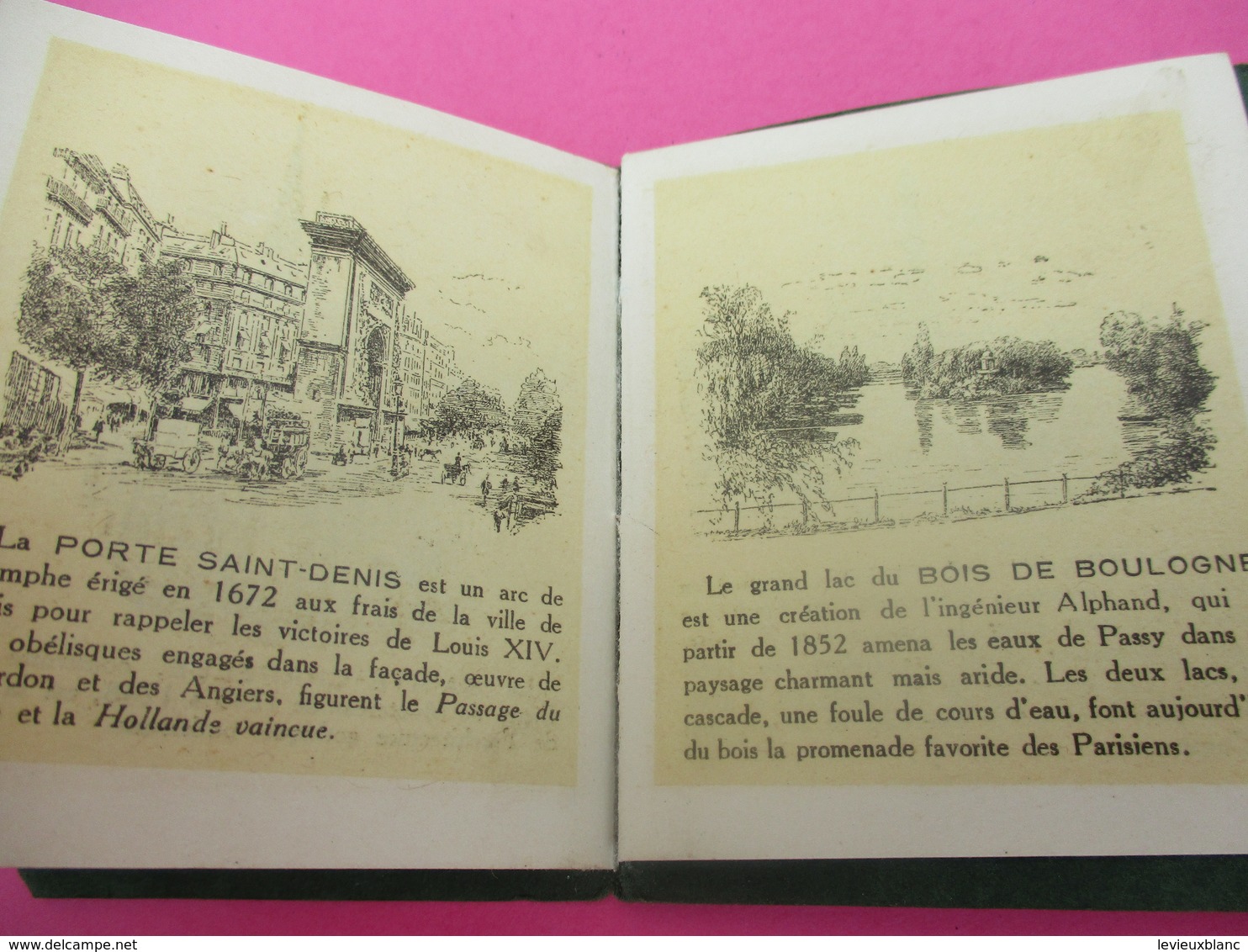 Petit livret touristique/ "PARIS MINIATURE"/Offert par les Grands Magasins du PRINTEMPS/Vers 1900-20             VPN142