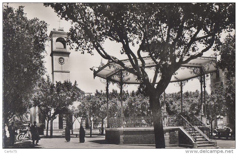 Algérie - Guelma - Place Saint-Augustin - Kiosque Eglise - Editeur Cap N° 1506 - Guelma