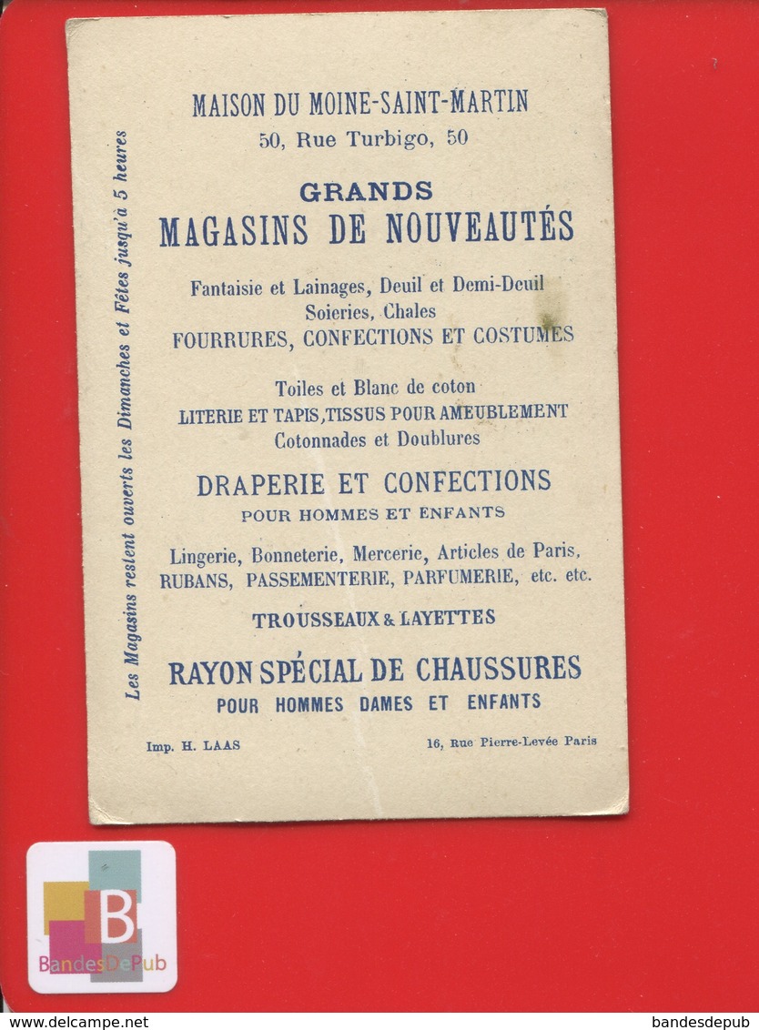 PARIS Moine St Martin Rue Turbigo CHROMO Laas Coquillage Apprentissage Alphabet Abécédaire Vendredi Robinson Crusoé - Otros & Sin Clasificación