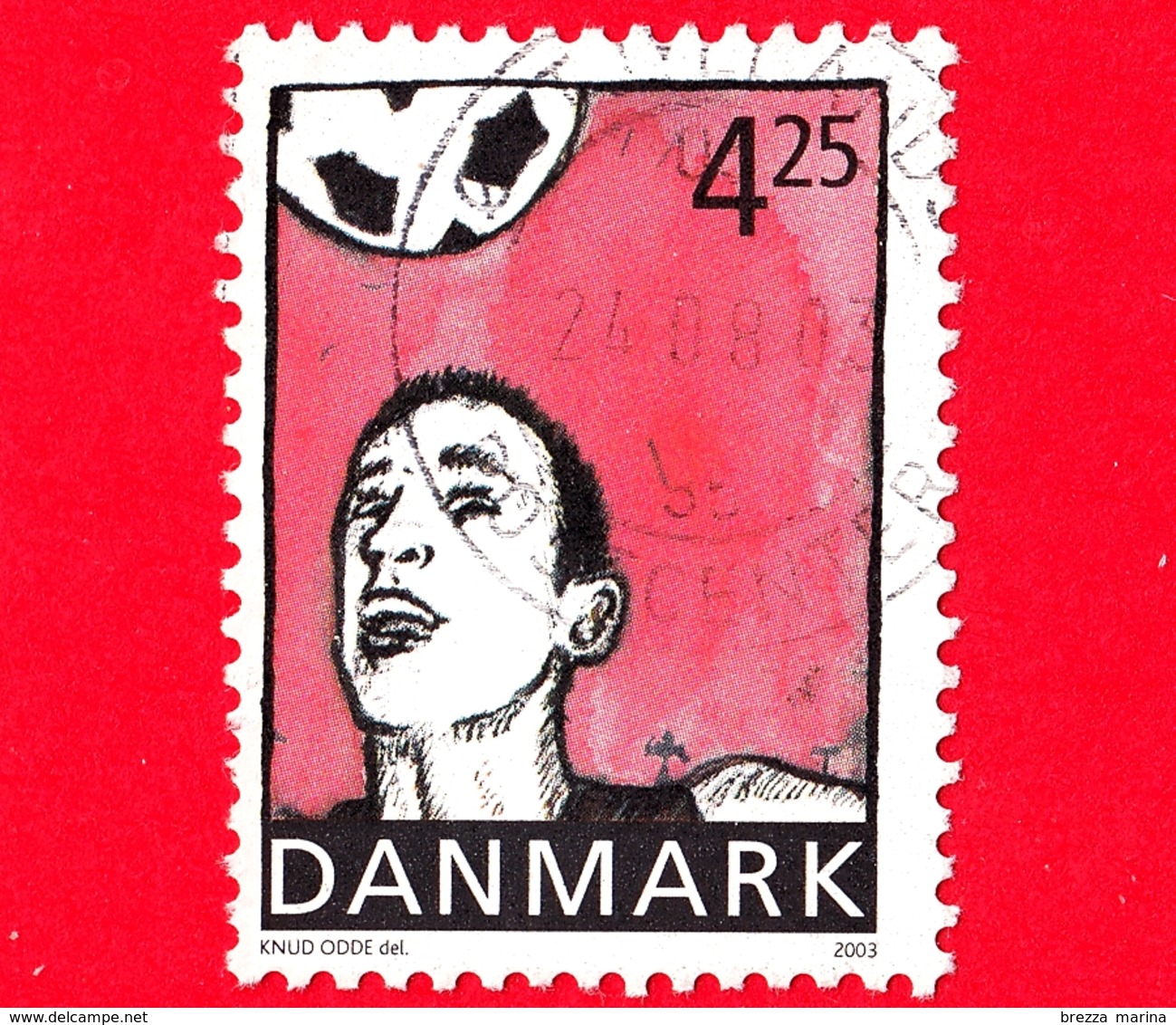 DANIMARCA - Danmark - Usato - 2003 - Giovani - Sport - Calcio - 4.25 - Usado