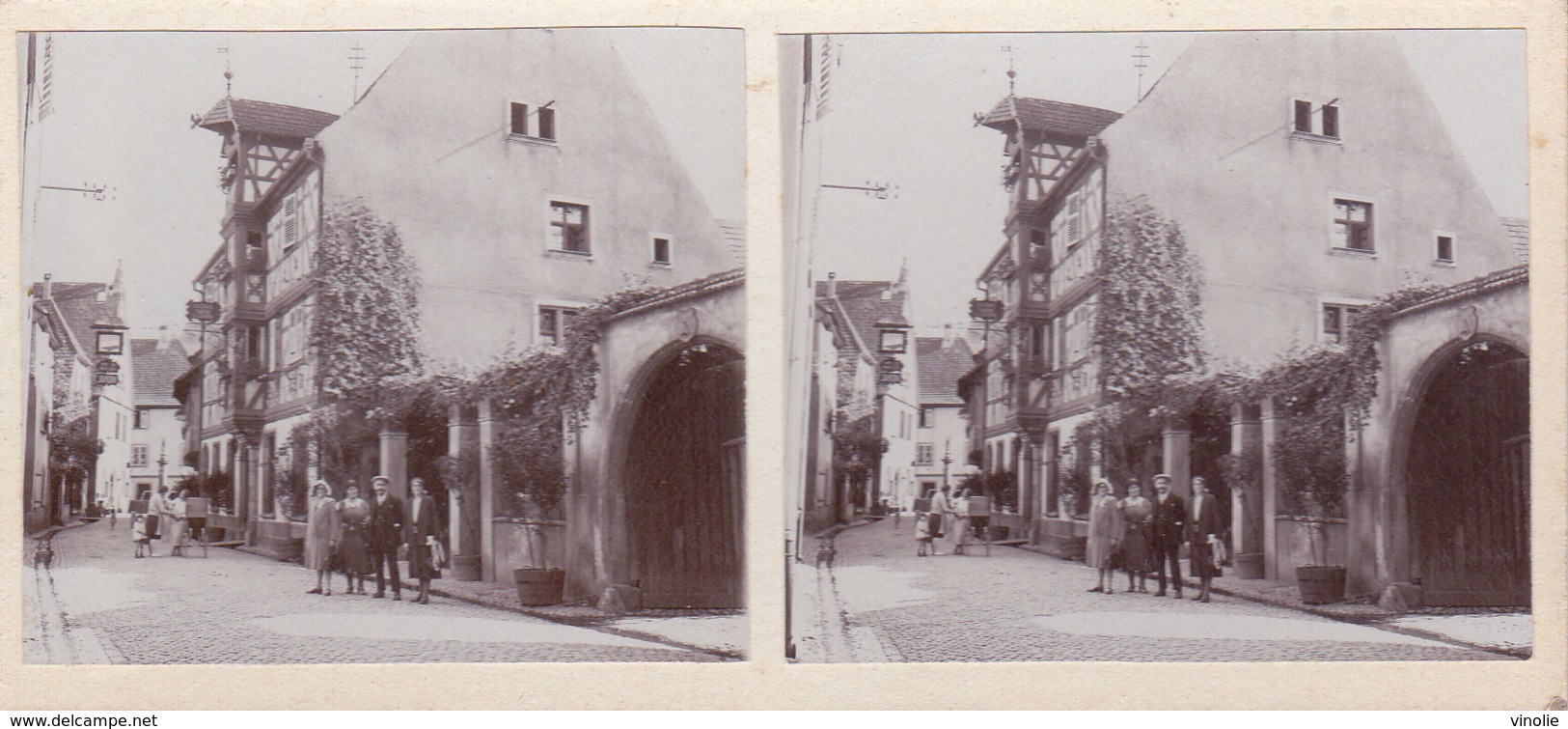 PH-18-124 : PHOTO. VUE STEREOSCOPIQUE. FORMAT 6 CM X 13 CM. TURCKEIM. PRES MUNSTER - Turckheim