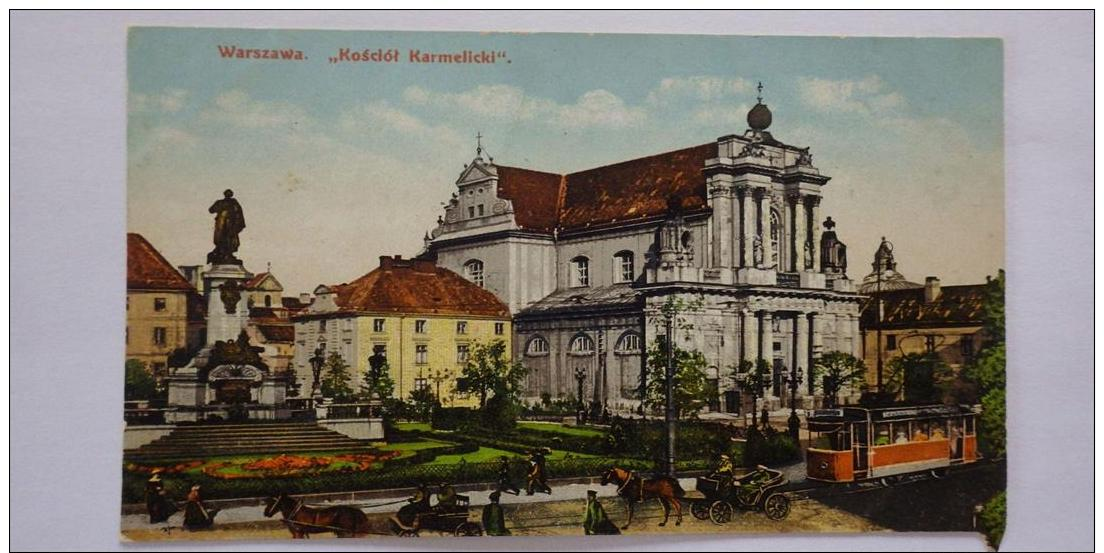 Clean Ed. Number Of AS Suvorin And Co. 1913. Warsaw Catholic Church Of The Tram - Tram