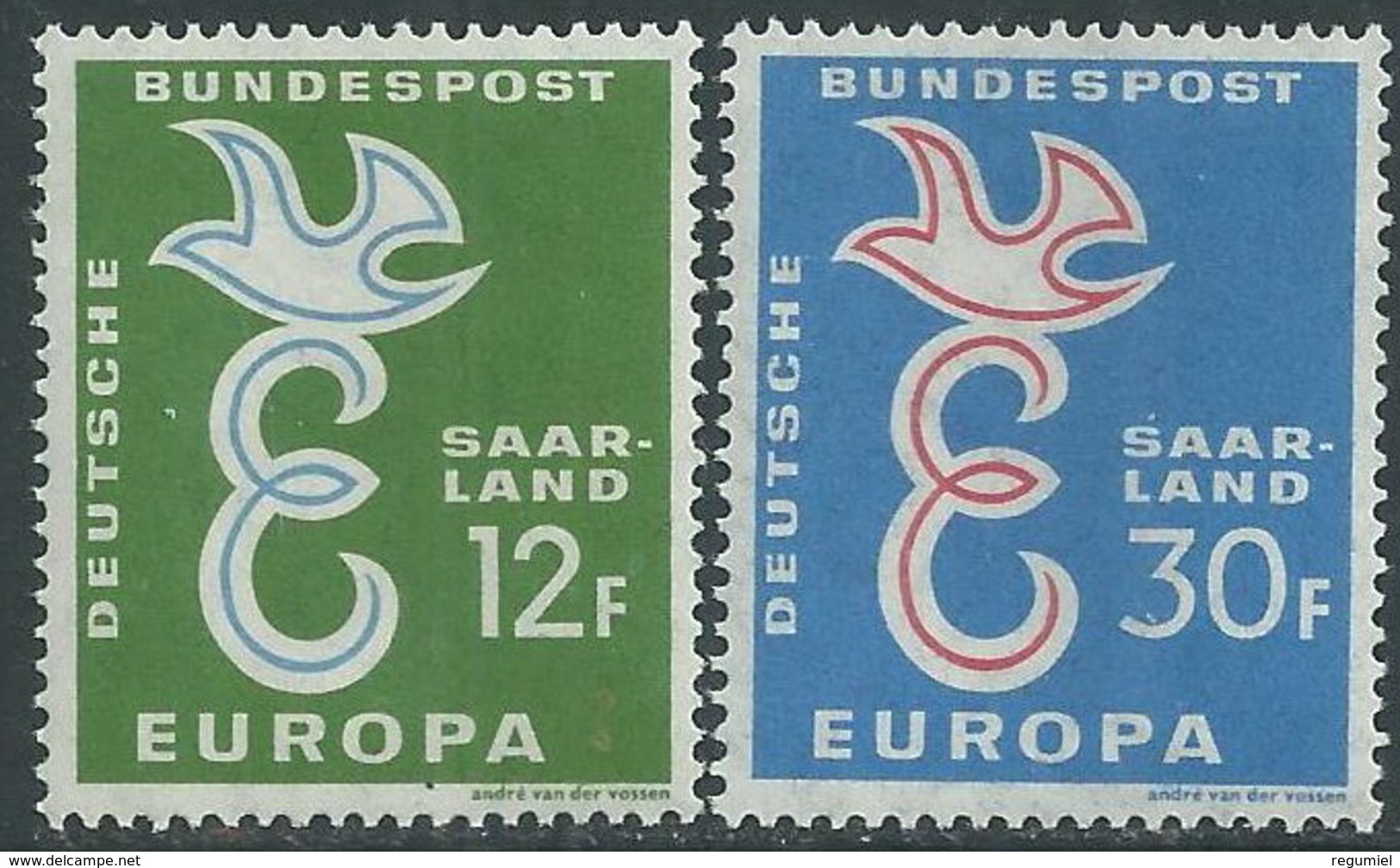 Sarre 421/422 ** MNH. 1958 - Nuevos