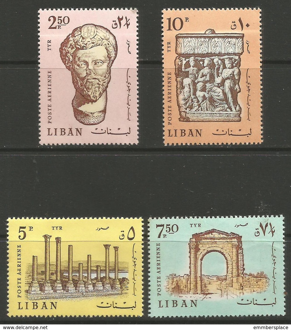 Lebanon - 1968 Tyre Antiquities  MNH **   Mi 1045-8  Sc C552-5 - Lebanon