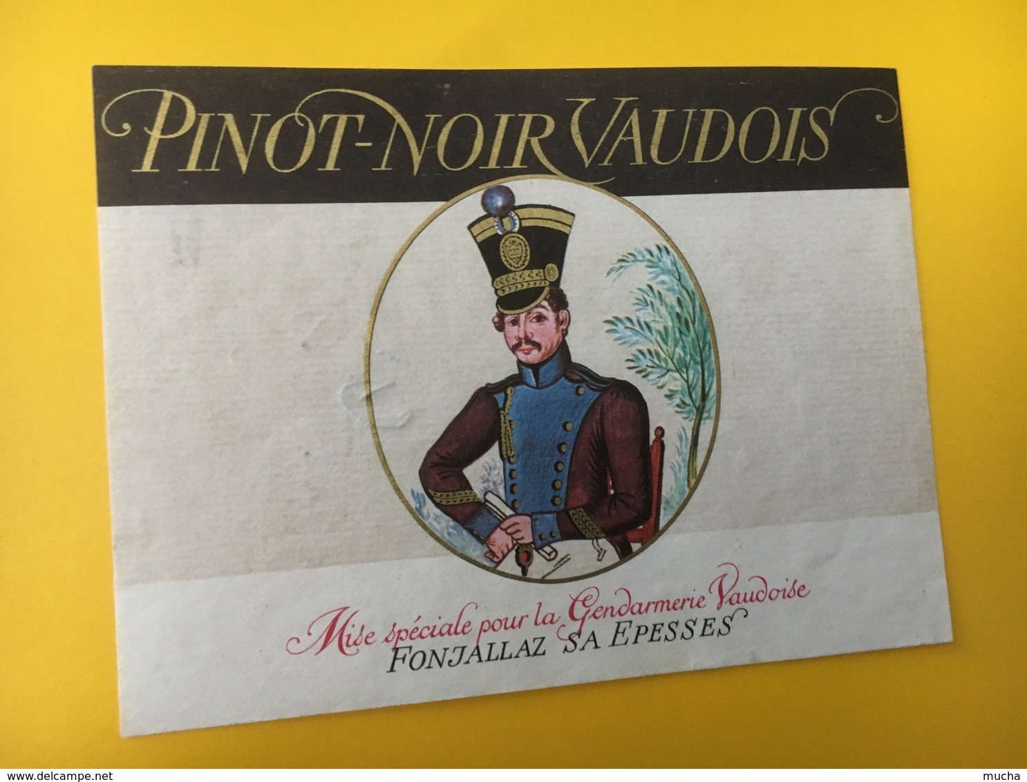 8858 -  Pinot Noir Vaudois Pour Gendarmerie Suisse - Autres & Non Classés