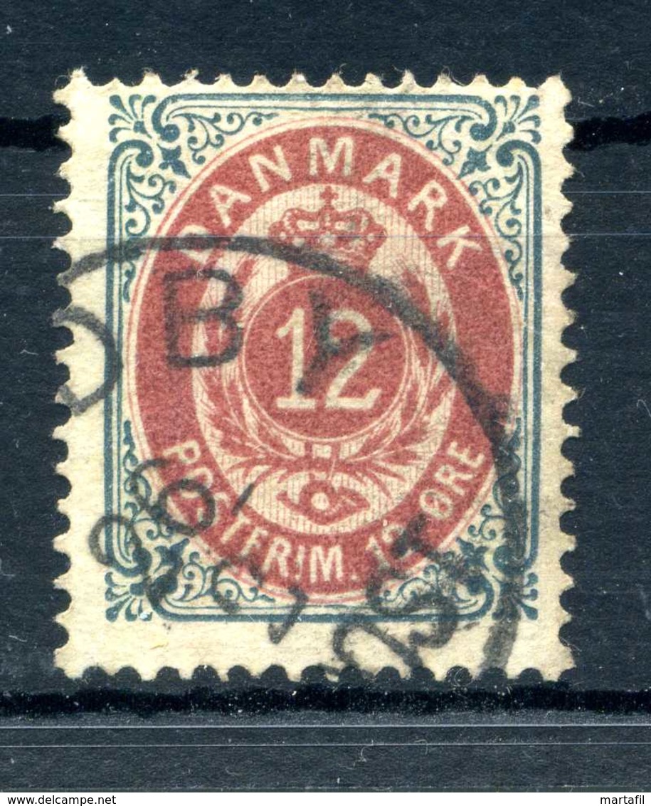 1875-1904 DANIMARCA 12o. USATO - Usati