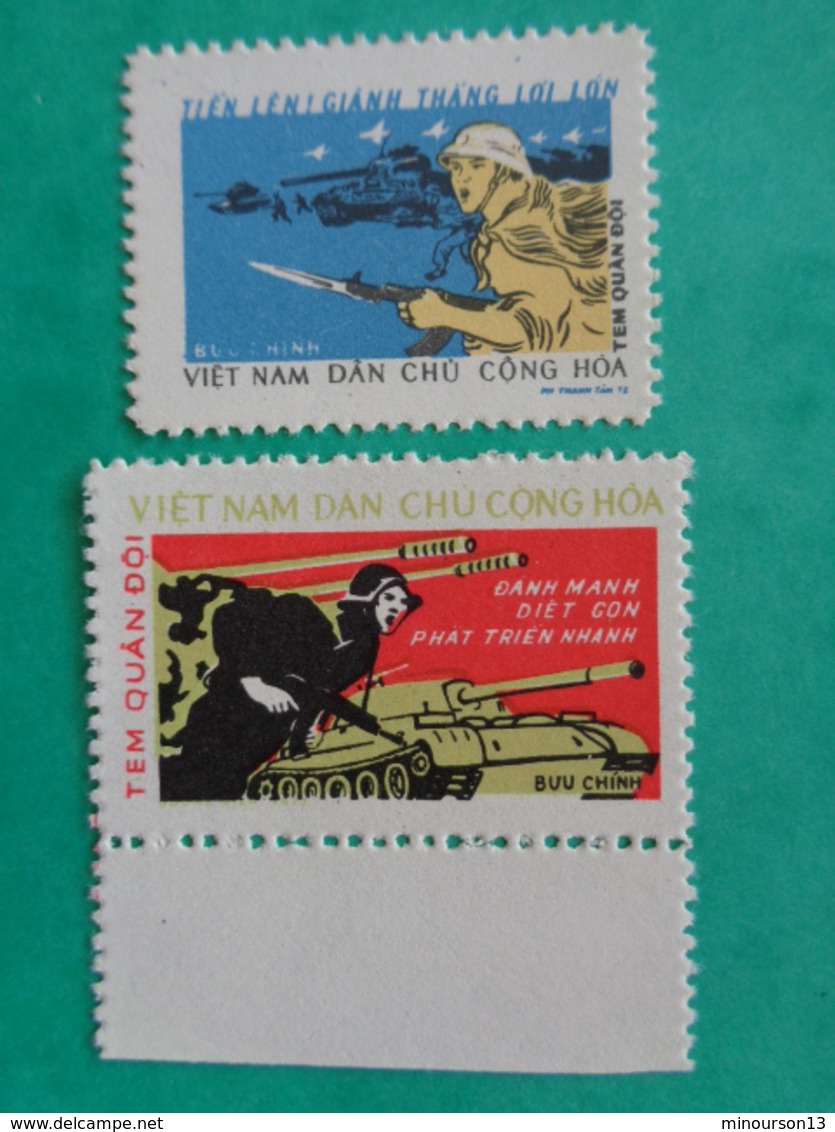 VIETNAM DU NORD 1973 : Y &T N° 19 & 20  ** - FRANCHISE MILITAIRE - Viêt-Nam