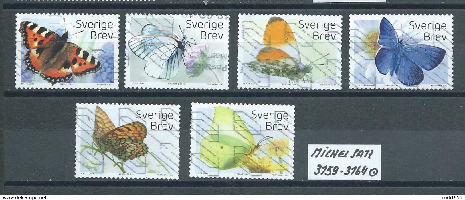 SCHWEDEN MICHEL SATZ 3159 - 3164 Gestempelt Siehe Scan - Gebraucht