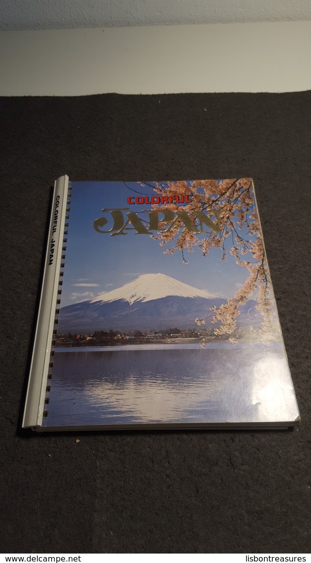 RARE VINTAGE VIEWS BOOK " JAPAN COLORFUL " TRAVEL GUIDE BOOK , WITH LOT OF PHOTOS - Azië