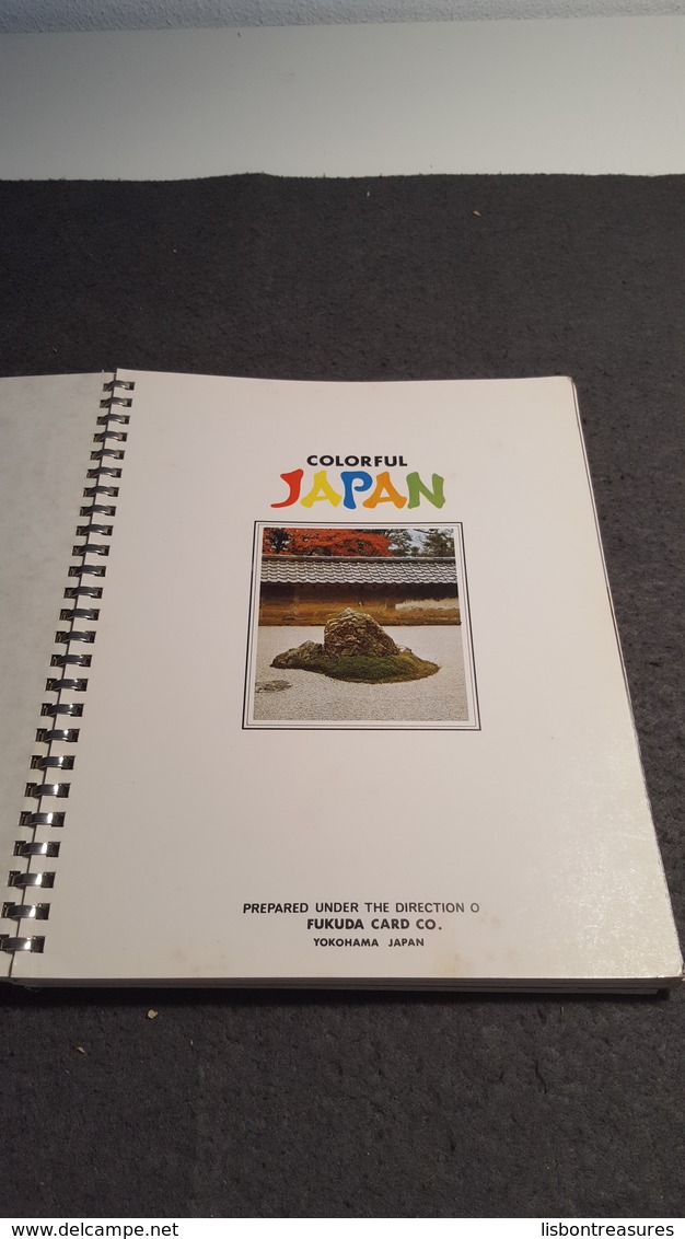 RARE VINTAGE VIEWS BOOK " JAPAN COLORFUL " TRAVEL GUIDE BOOK , WITH LOT OF PHOTOS - Asie