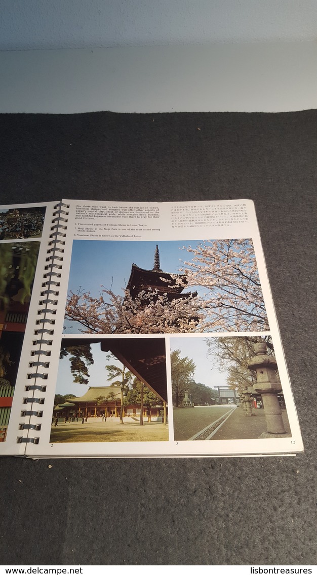 RARE VINTAGE VIEWS BOOK " JAPAN COLORFUL " TRAVEL GUIDE BOOK , WITH LOT OF PHOTOS - Asien