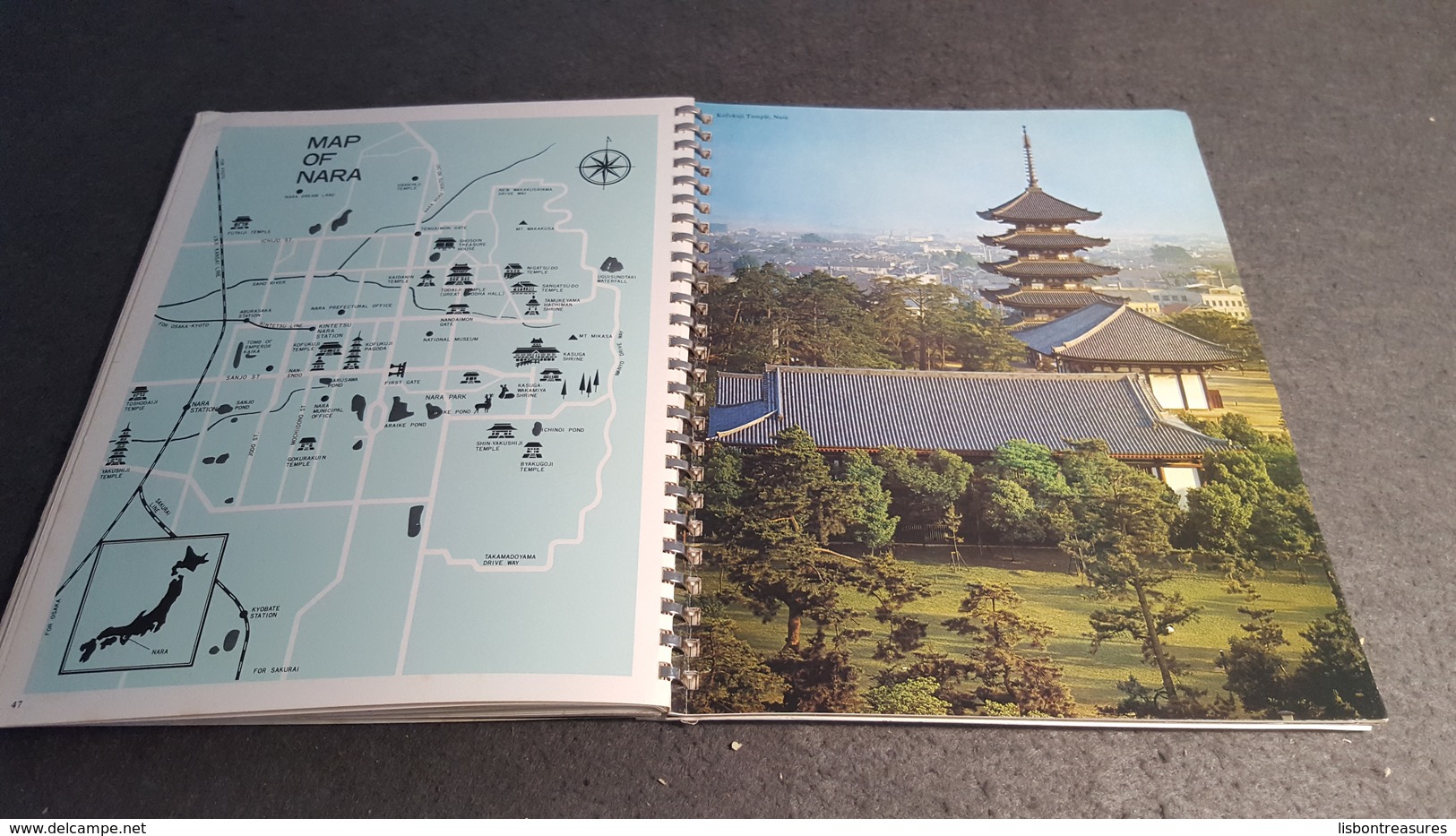 RARE VINTAGE VIEWS BOOK " JAPAN COLORFUL " TRAVEL GUIDE BOOK , WITH LOT OF PHOTOS - Asie