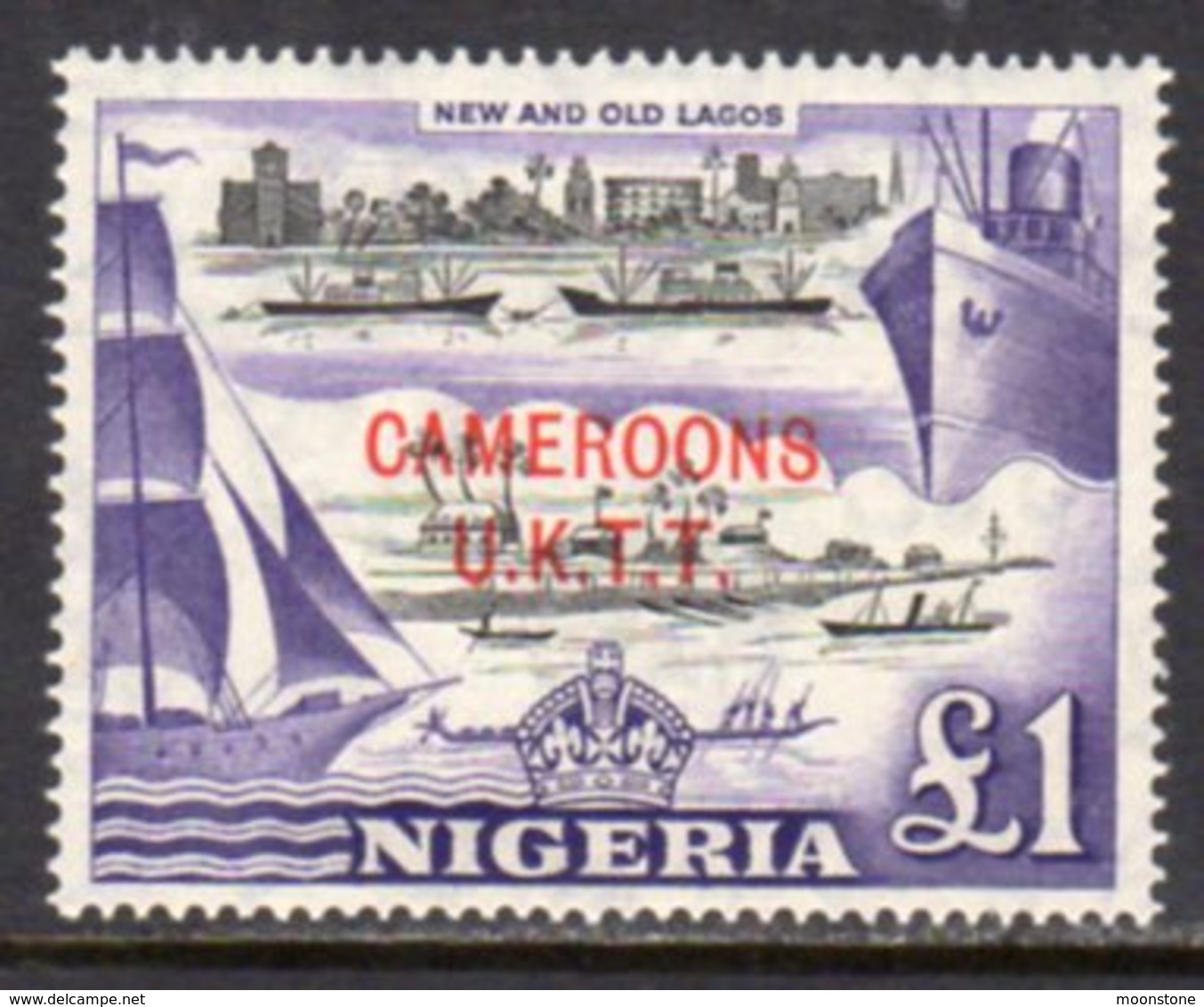 Cameroon 1960 UK Trust Territory Overprint On Nigeria, £1 Value, MNH, SG T12 - Cameroon (1960-...)