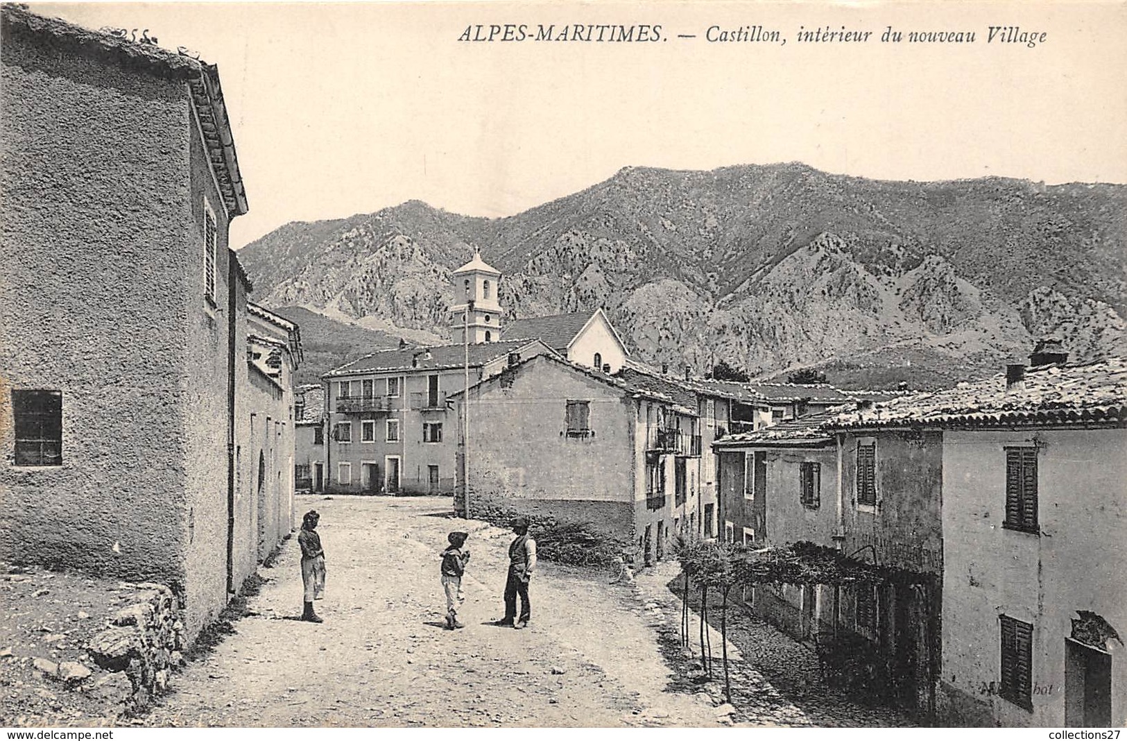 06-CASTILLON- INTERIEUR DU NOUVEAU VILLAGE - Autres & Non Classés