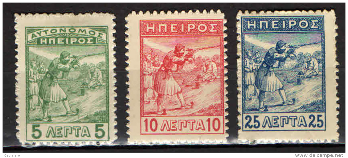 EPIRUS - 1914 - FANTE CON FUCILE -  MH - Epirus & Albania