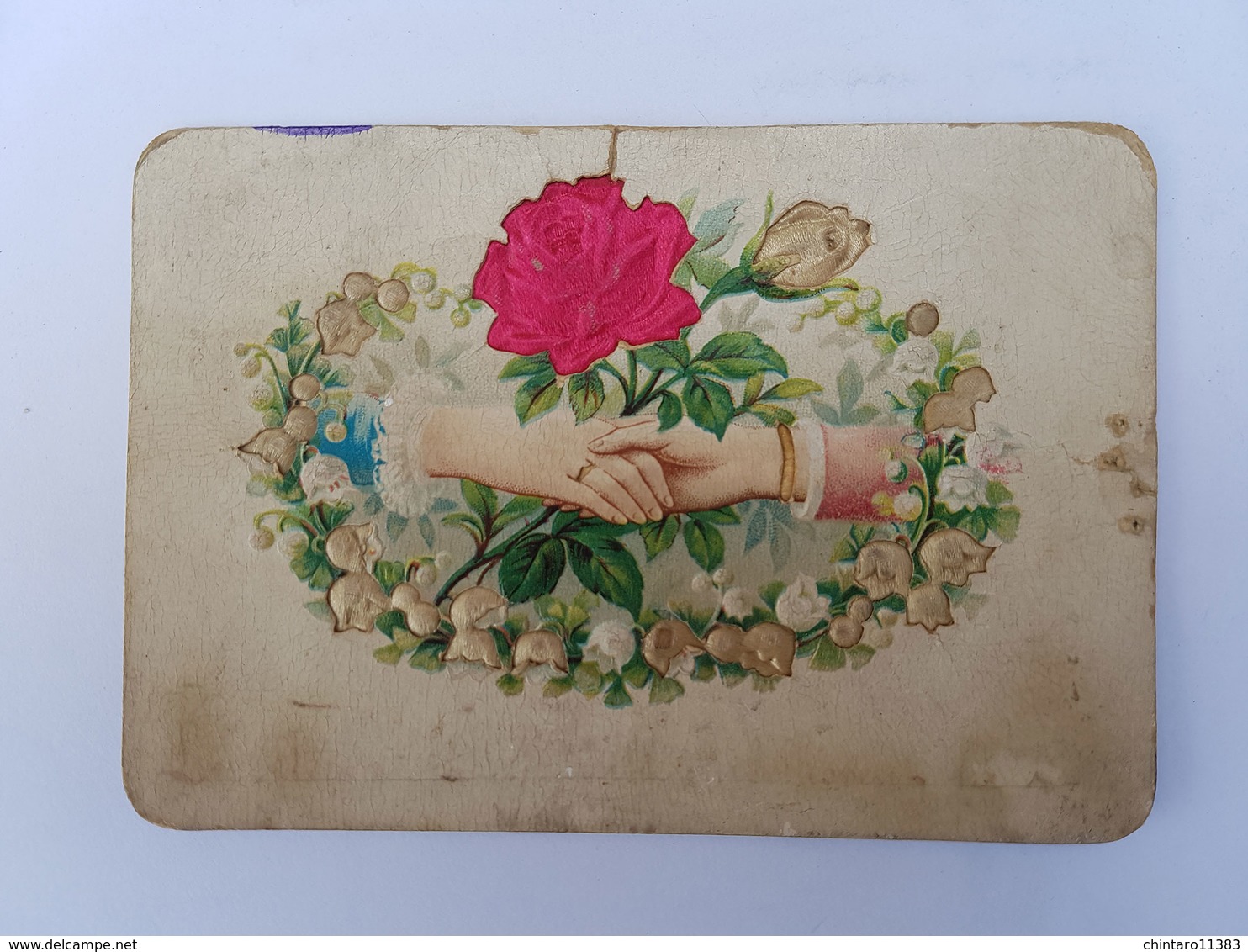CP Illustrée Mariage/noces/union/rose Rouge - 1895 - Marriages