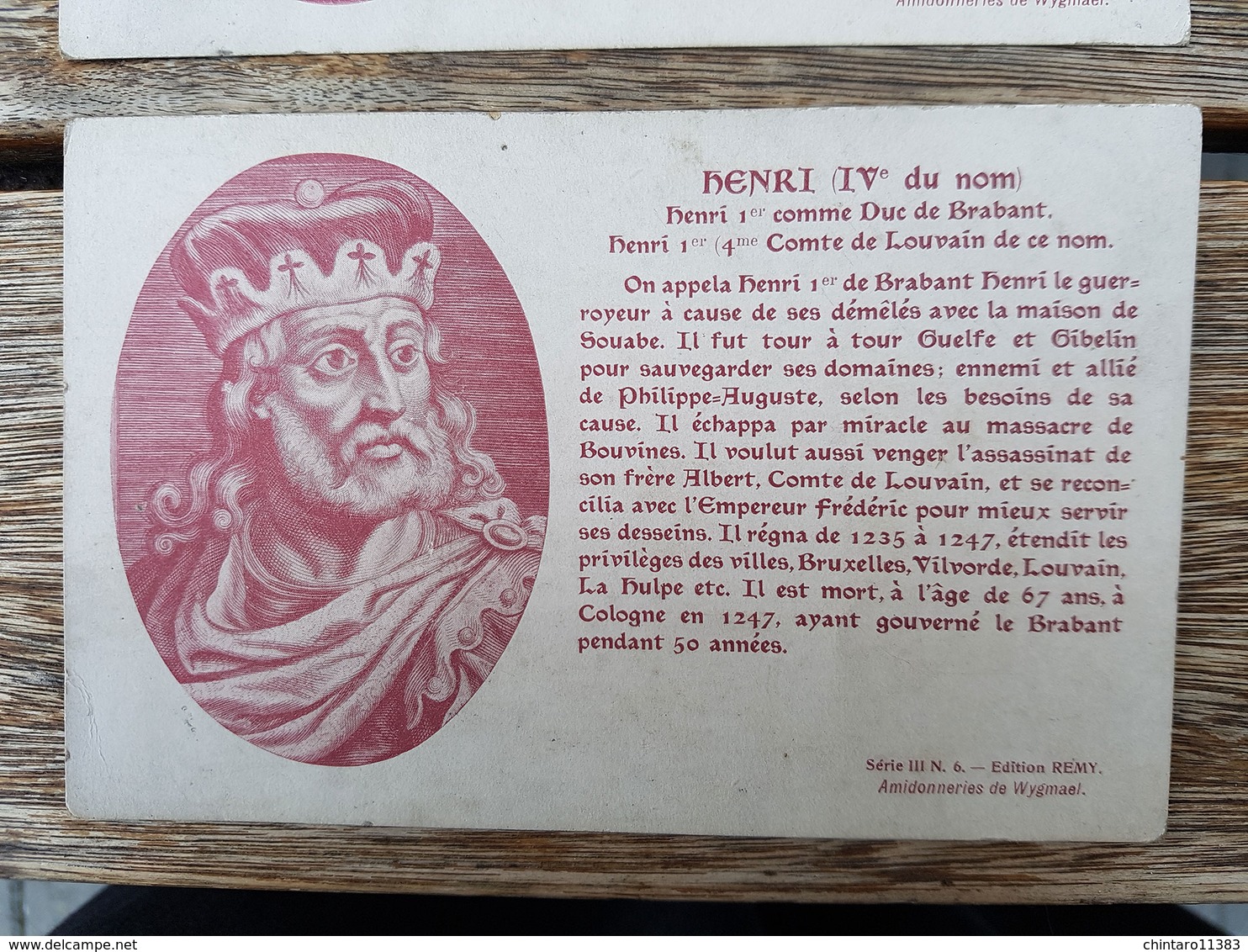 7 CP's Amidon Rémy Ducs/Comtes Et Empereurs "Henri II, III & IV, Godefroid II, III & Le Barbu, Ferdinand III" - Histoire