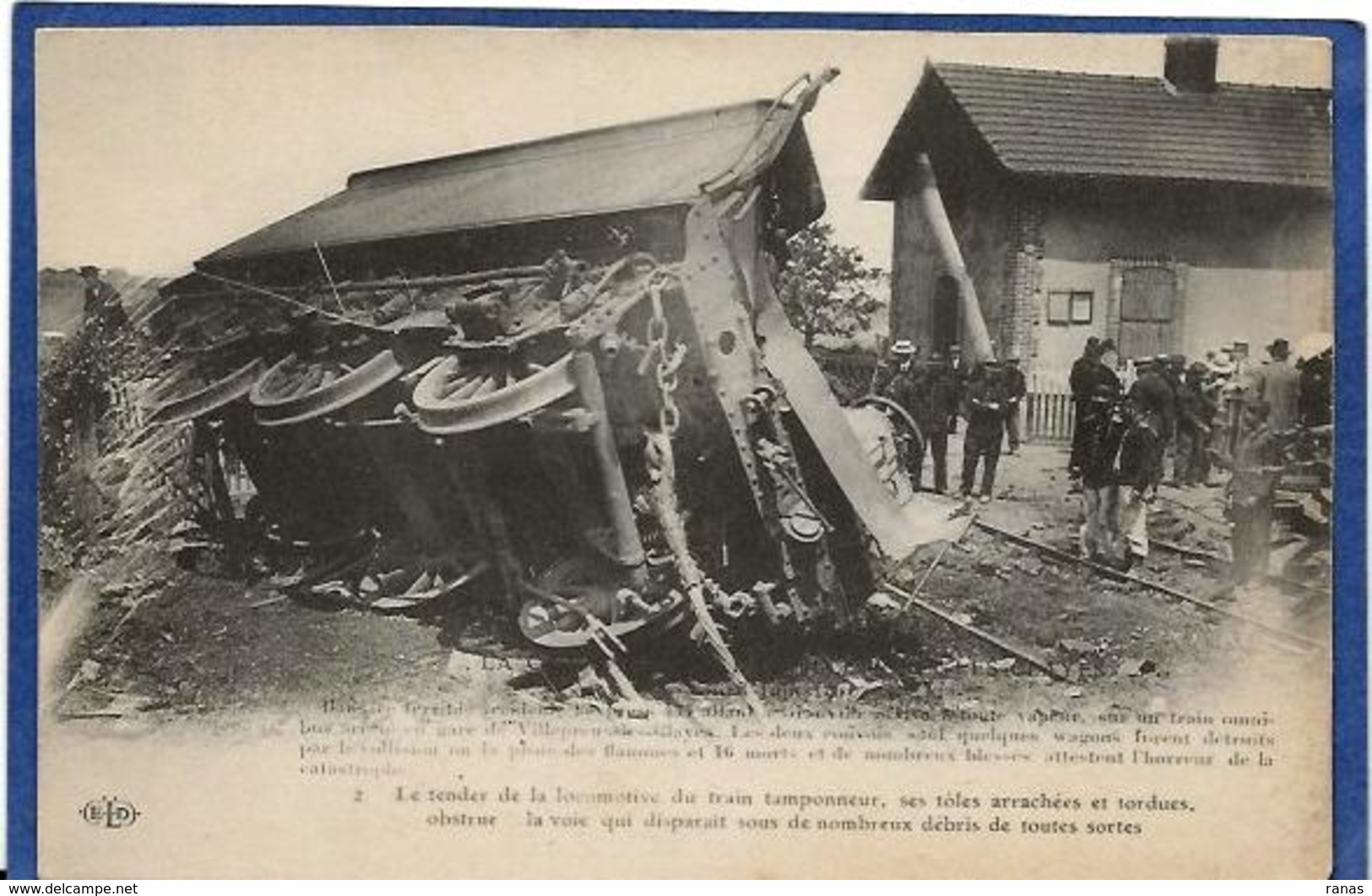 CPA Yvelines 78 Villepreux Les Clayes Déraillement Catastrophe Train  Chemin De Fer Gare Non Circulé - Villepreux