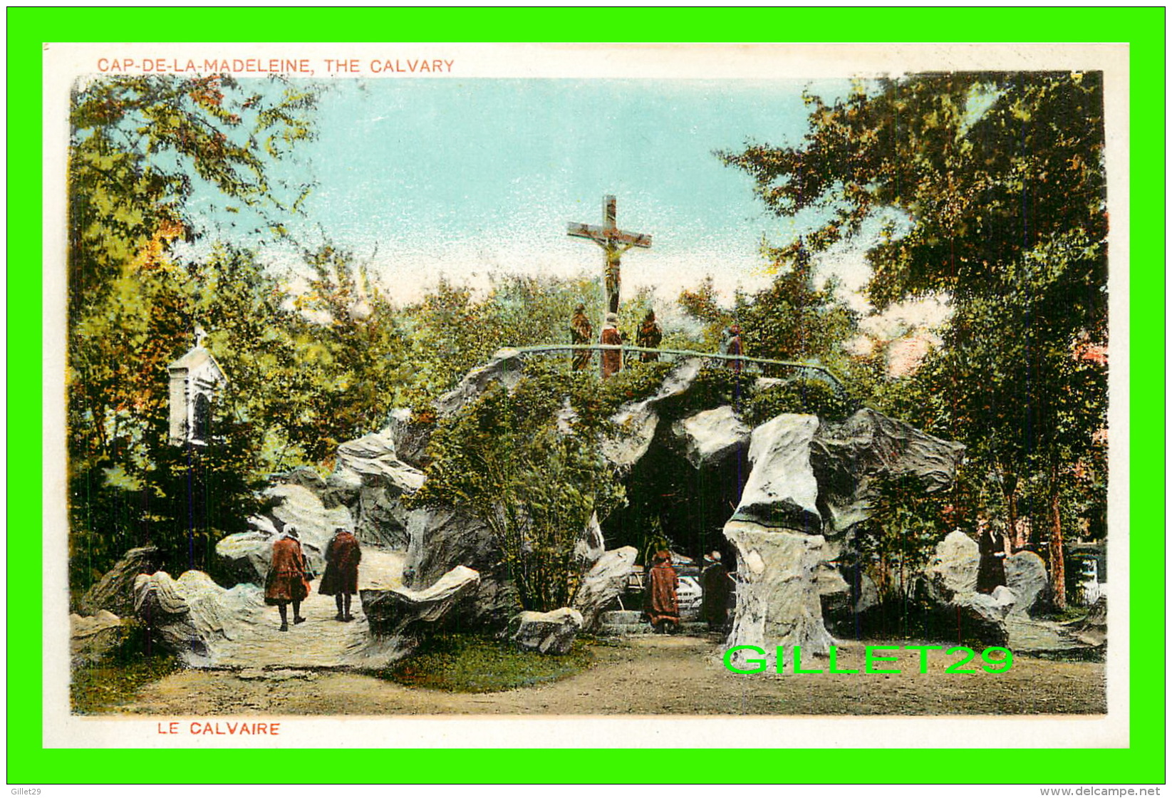 CAP-DE-LA-MADELEINE, QUÉBEC - LE CALVAIRE, ANIMÉE - PUB. BY S.J. HAYWARD - WEISS IMPORT CO - - Trois-Rivières