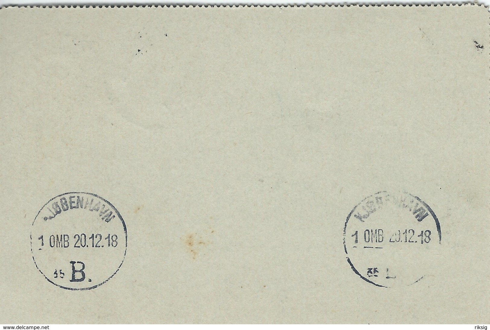 Sweden - Kortbrev Uprated Stationery.  Used 1918   Sent To Denmark   S-4337 - Postal Stationery