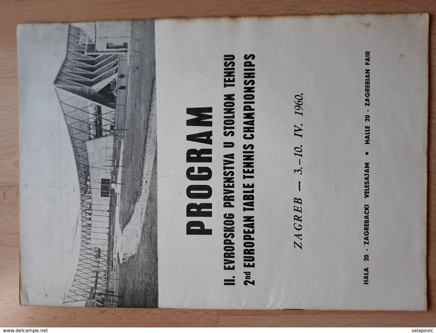 Table Tennis, Yugoslavia Zagreb European Championship 1960 Program - Tennis De Table