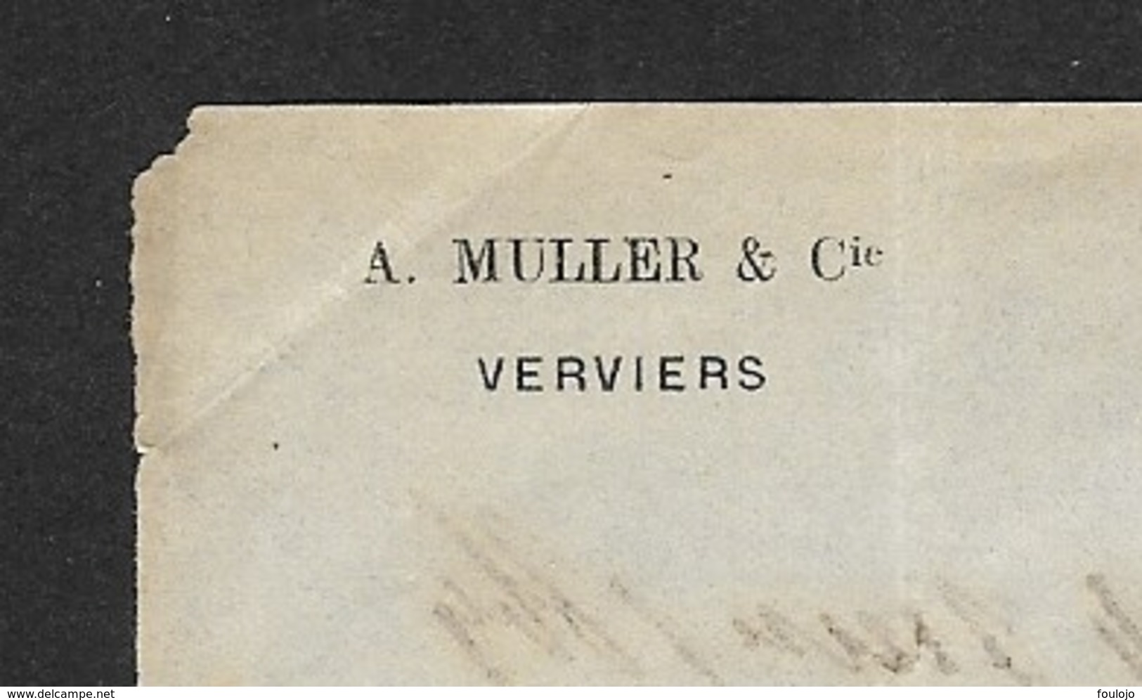 18  Sur Lettre Obl. LP 374 Verviers Càd DC  Verviers (A) (1) Le 24 Juin 1869 (Lot 787) - 1865-1866 Profil Gauche