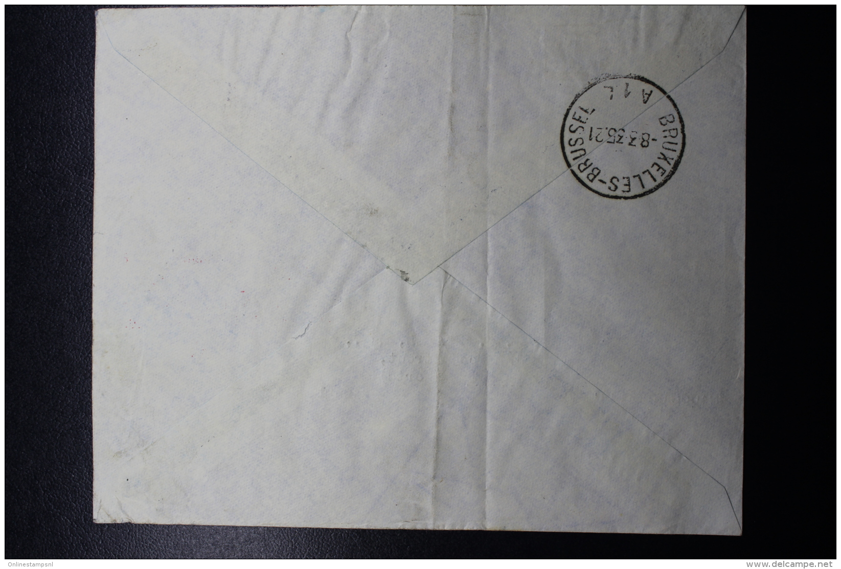 Belgium Airmail Paired Covers  Brussels  Leopoldville March 1935 - Andere & Zonder Classificatie