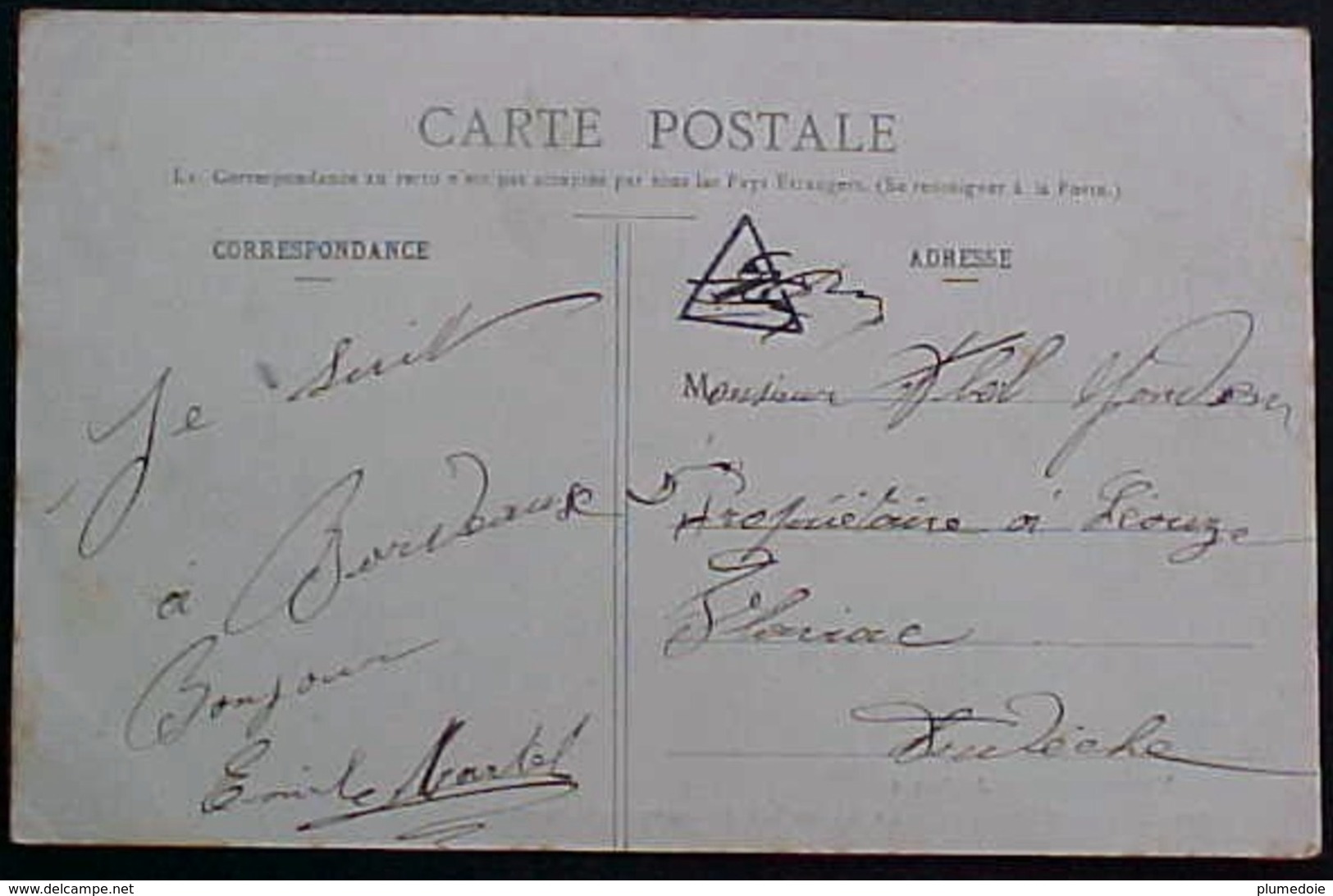 RARE Cpa 33 AMBARES , Animée GRAND RUE ET MARCHE COUVERT , Pharmacie , Attelages , Garde CHAMPÊTRE ,MOUCHE EDITEUR - Autres & Non Classés