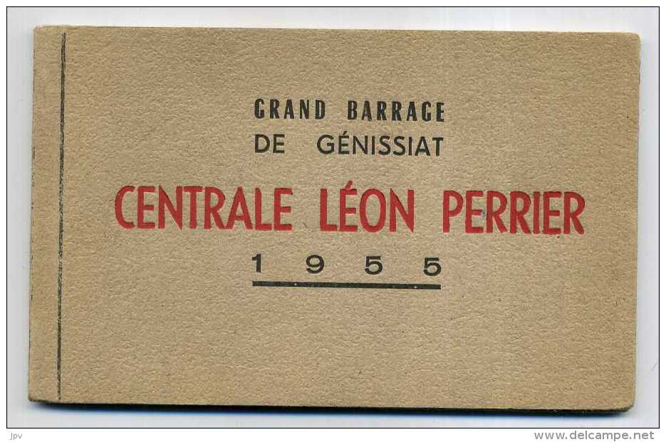 BARRAGE DE GENISSIAT 1955 (AIN) - CARNET DE 10 CARTES - Génissiat